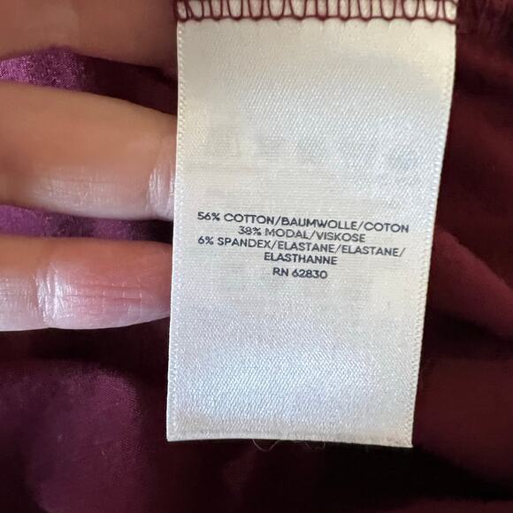 Lands’ End Maroon Long Sleeve peasant Tunic Top Size 3x (24W-26W) - Picture 8 of 9